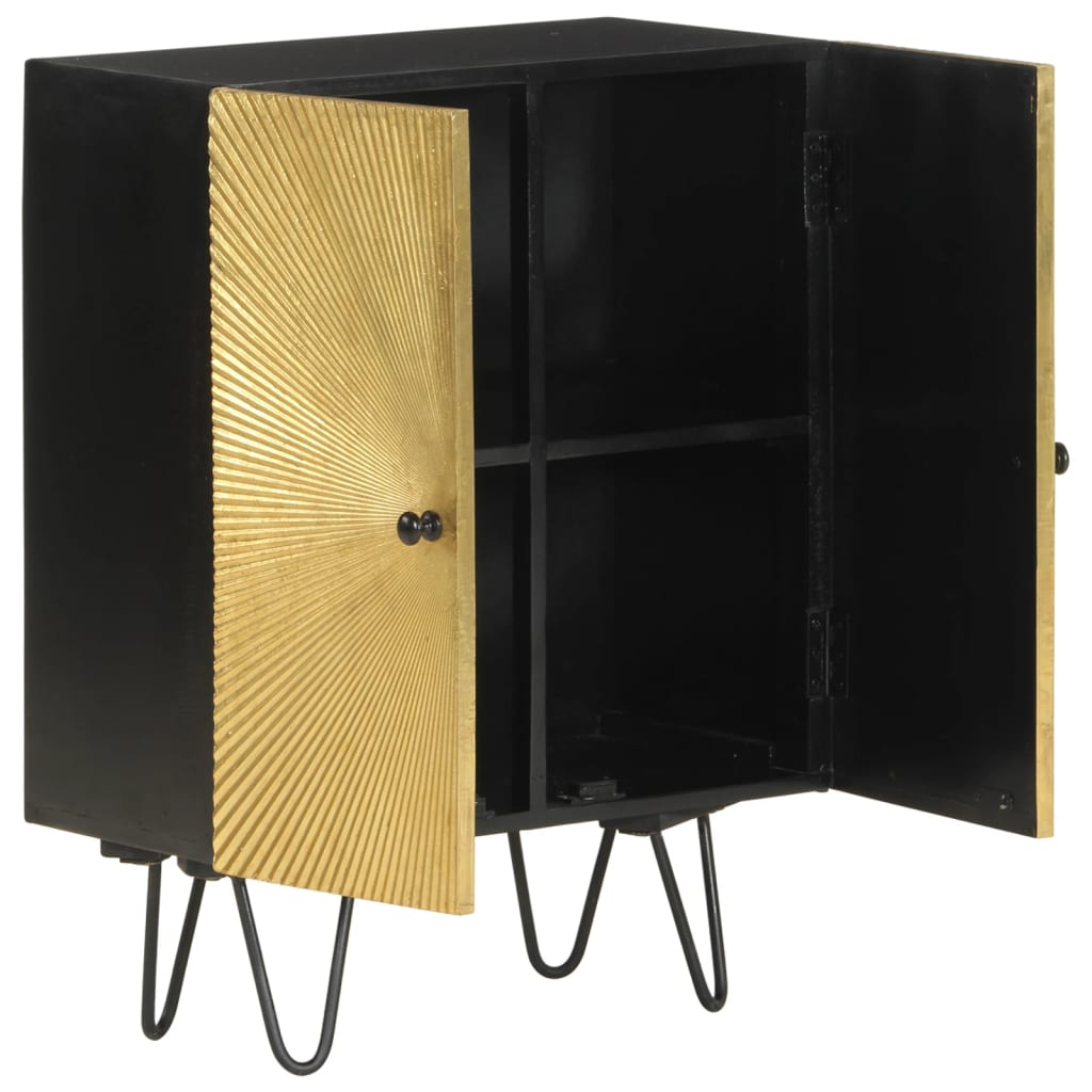 Aparador De Madera Maciza De Mango 55x30x75 Cm_1