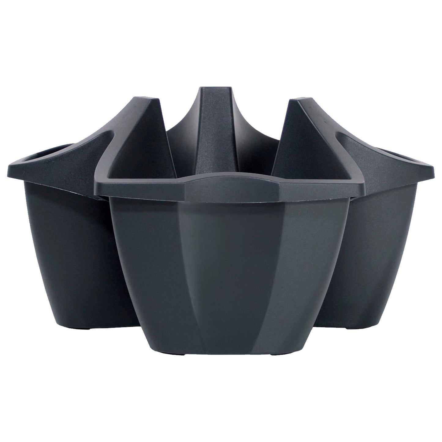 Maceta Crown 16l., Dimensiones (mm) 480x480x264, Color Antracita