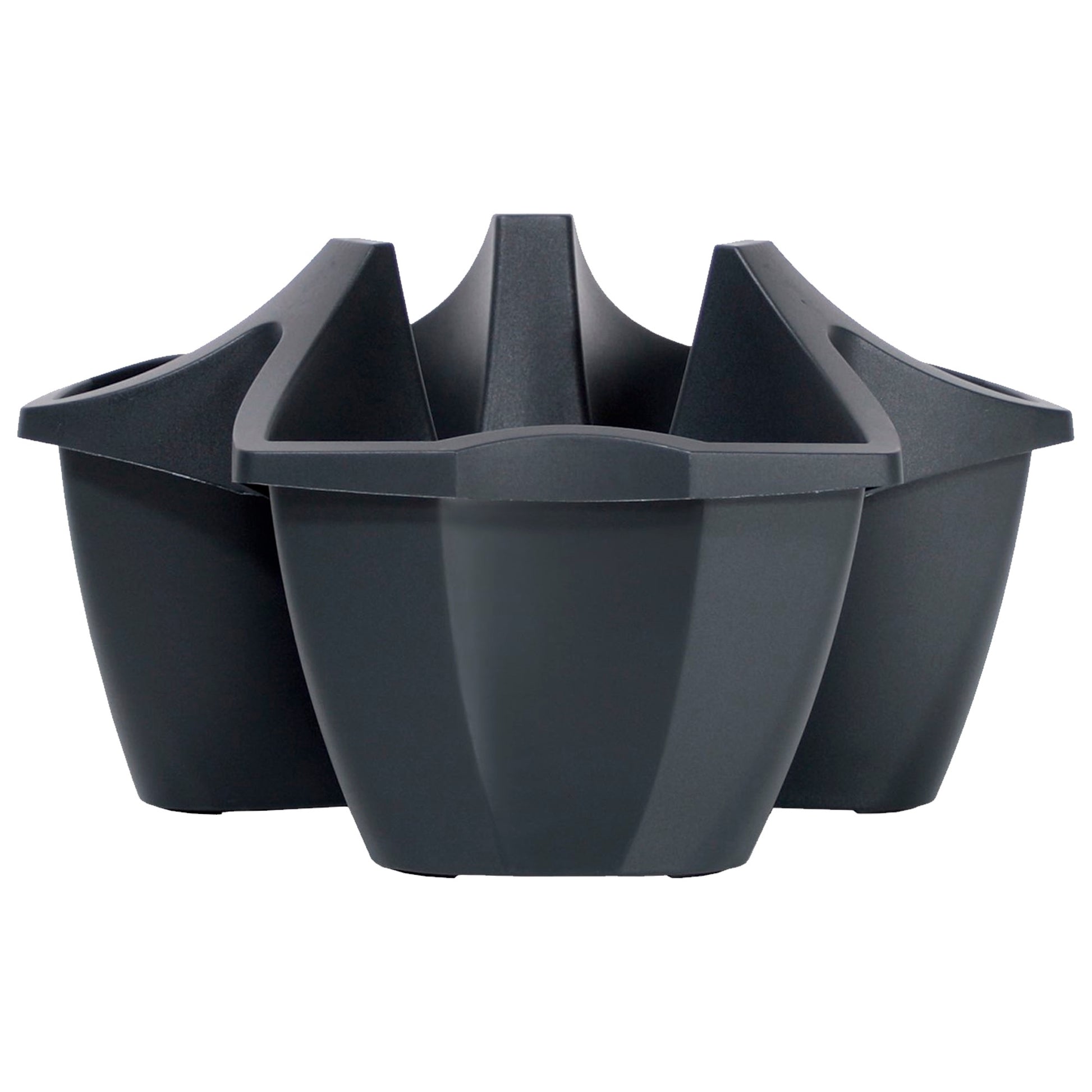 Maceta Crown 16l., Dimensiones (mm) 480x480x264, Color Antracita