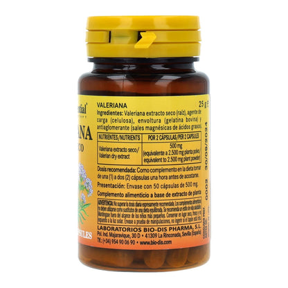 Valeriana 250 mg em extrato seco 50 Cápsulas