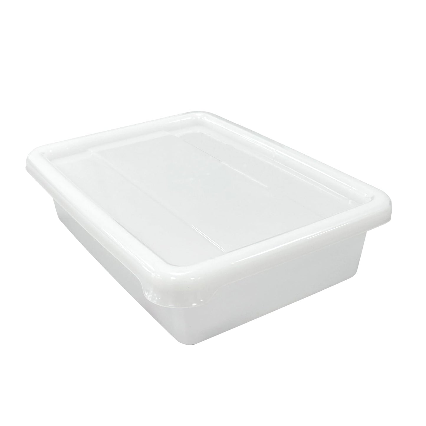 3 Bandejas Resistentes Uso Alimentario Con Tapa: 2,2l Sin Bpa (26,8 X 19,7 X 7 Cm). Cocinas, Restaurantes, Catering_0
