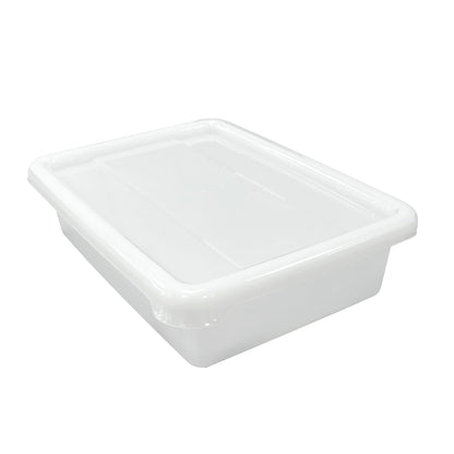 3 Bandejas Resistentes Uso Alimentario Con Tapa: 1,2l Sin Bpa's (21,3 X 15,7 X 6,3cm). Cocinas, Restaurantes, Catering_0