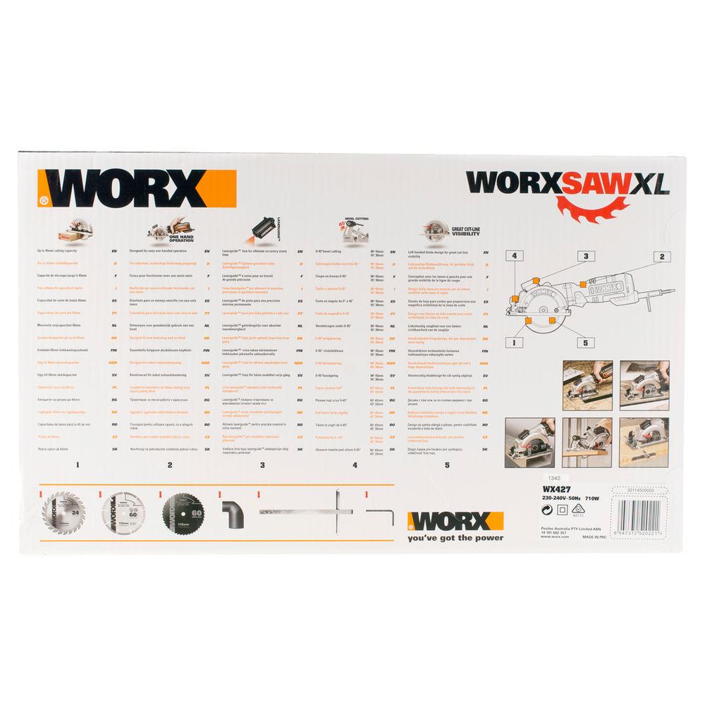 Serra circular Worx WorxSaw XL 710W WX427