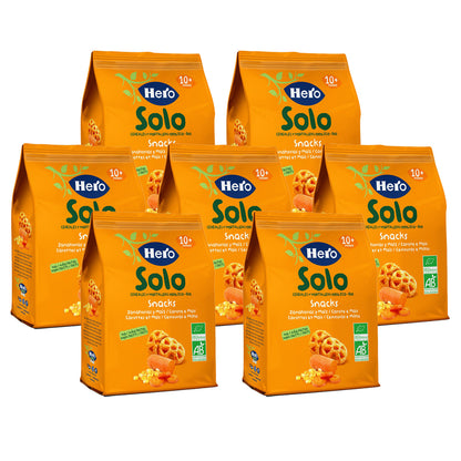 Pack de 7 Snacks de Cenoura e Milho Biológicos 40g - Hero Solo