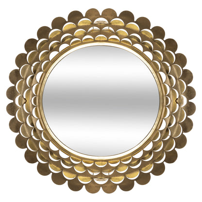 Espejo Flor Dolly Metal Dorado Ø91x8,5_0