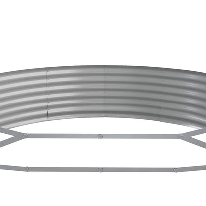 Jardinera Arriate Acero Galvanizado Plata 373x140x36 Cm_4