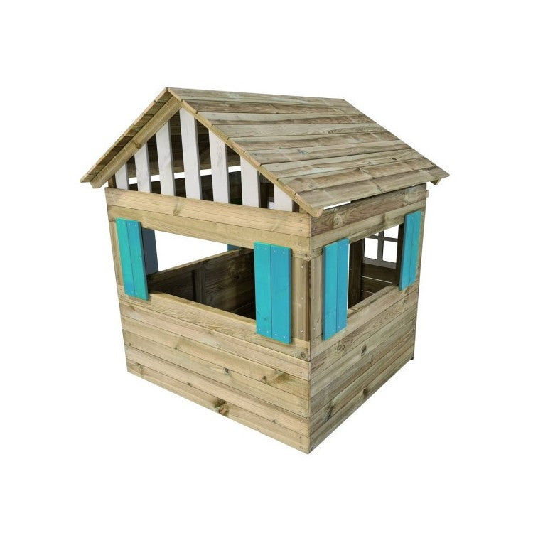 Casita De Madera Masgames Lollipop Azul Sin Suelo De Madera._3