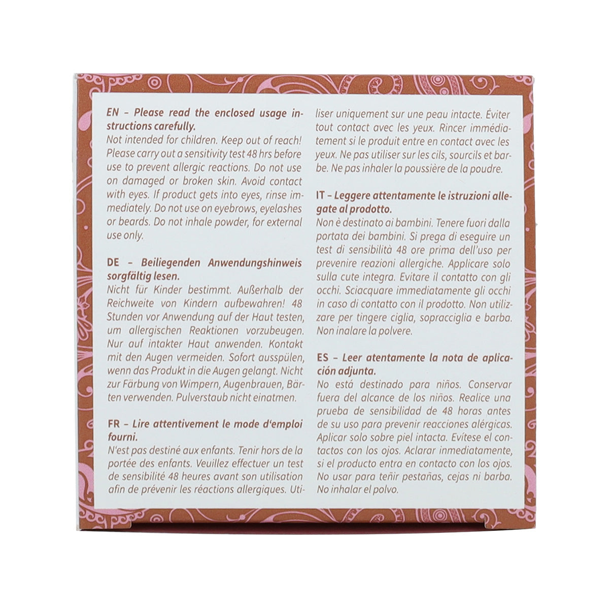 Tintura natural castanho claro Khadi