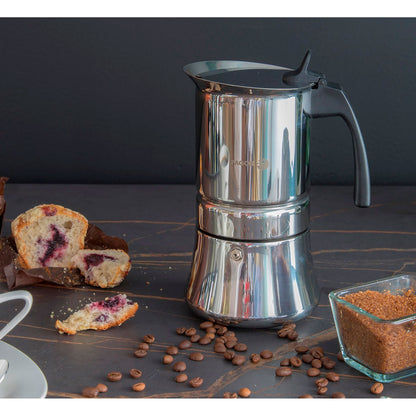 Cafetera Inox Etnica 4 Tazas Acero Inoxidable 18/10 Fagor_3