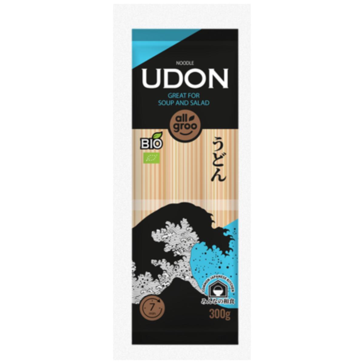 Noodles de Trigo Biológico, Udon Allgroo 300g