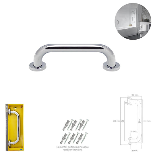 Agarre Ducha Maurer Cromo Brillo Ø 32 Mm. Longitud 30 Cm._0