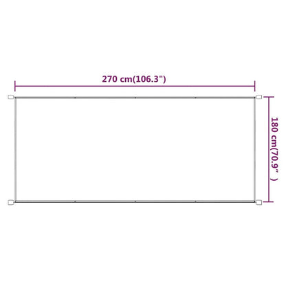 Vidaxl Toldo Vertical Terracota Tela Oxford 180x270 Cm_2