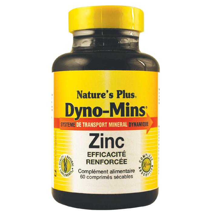 Dyno-Mins Zinco 15 mg Nature's Plus 60 comprimidos