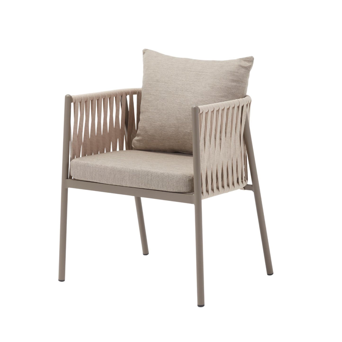 Silla Macka Beige Para Exterior - Estilo Contemporáneo 65x65x140cm - Well Home_0