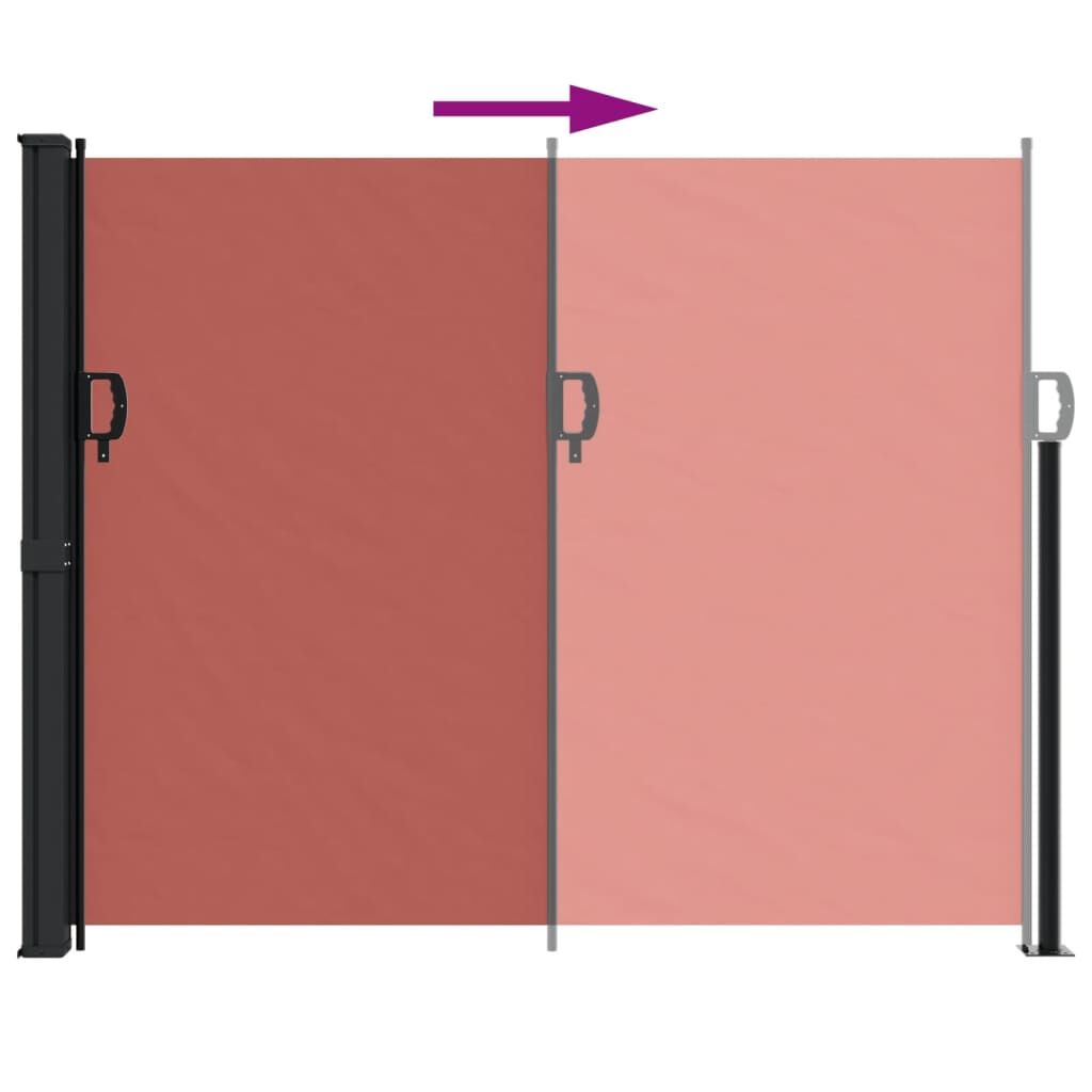 Vidaxl Toldo Lateral Retráctil Terracota 160x600 Cm_4