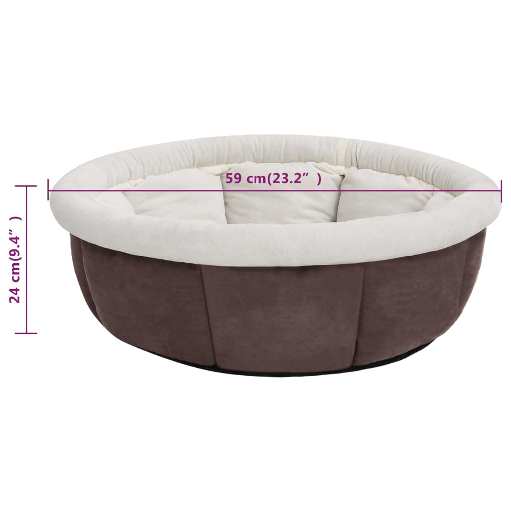 Vidaxl Cama Para Perros Marrón 59x59x24 Cm_2