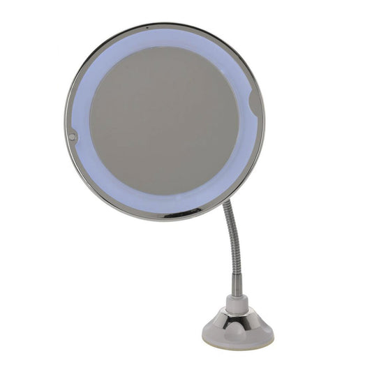 Well Home Espejo Con Soporte Con Luces Led En El Borde Color Plata Ø20,2x40cm_0