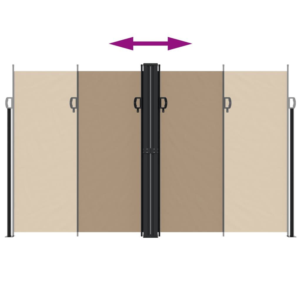 Vidaxl Toldo Lateral Retráctil Gris Taupe 200x600 Cm_4