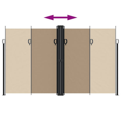 Vidaxl Toldo Lateral Retráctil Gris Taupe 200x1200 Cm_4