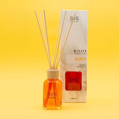 Estuche Ambientador Mikado Mango 100 ml | Difusor de Varillas | Fragancia Tropical y Dulce_1