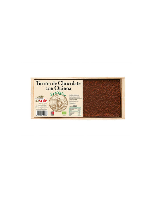 Turrón Chocolate Con Quinoa - Chocolates Solé_0