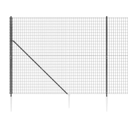 Cerca De Alambre Con Pinchos De Anclaje Gris Antracita 1,8x10 M / Vetonek_1
