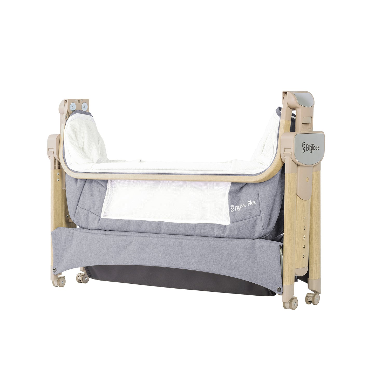 Minicuna De Colecho Plegable Bigtoes Flex Grey Nature_2