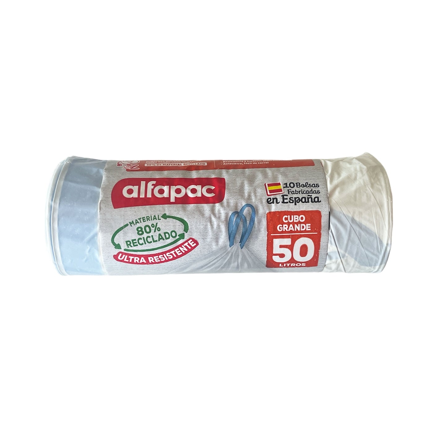 Pack De 90 Rollos De 10 Bolsas De Basura De 50l Con Autocierre Blancas_0