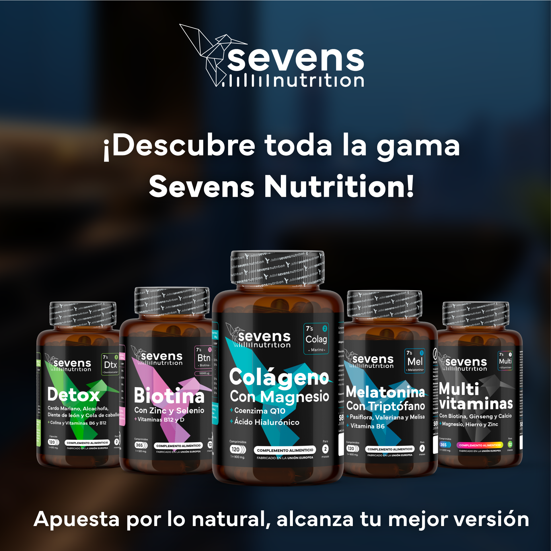 Colágeno Marino Con Magnesio + Melatonina 1,9 Mg. Sevens Nutrition. Piel, Huesos, Articulaciones Y Descanso Nocturno_5