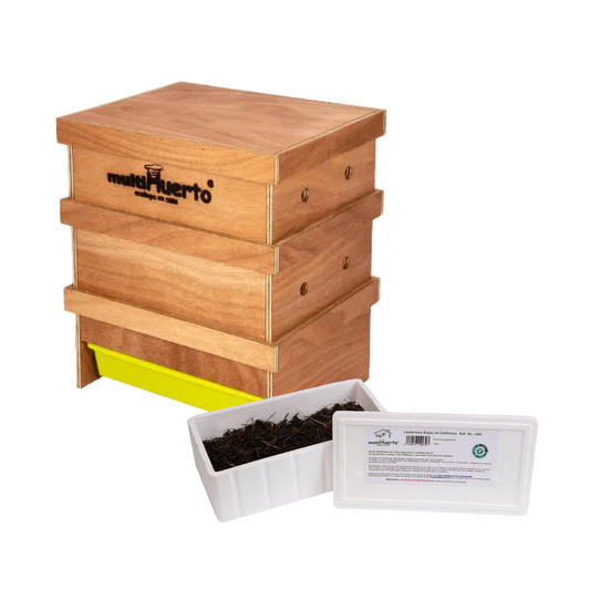 Vermicompostagem Lombrihogar Pack 2 Tabuleiros Multi-Huerto