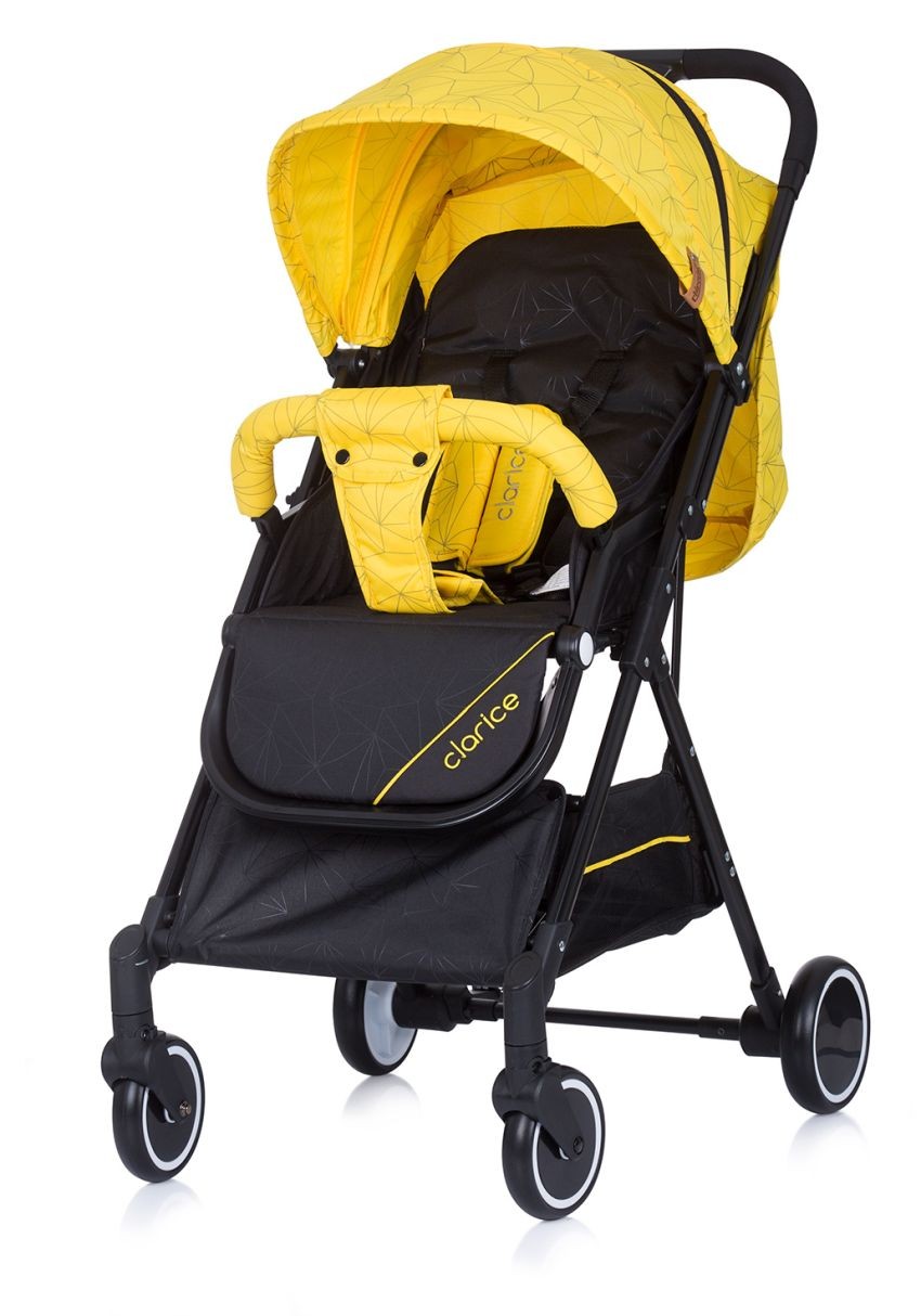 Silla De Paseo Gemelar Clarice 2 En 1 Mustard_2