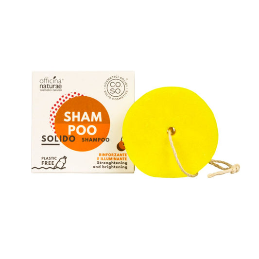 Champô Sólido Fortalecedor e Iluminador Sem Resíduos 64gr Ecológico Officina Naturae