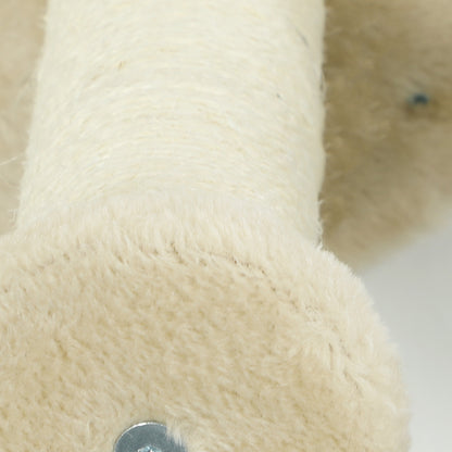 Pawhut Estante De Escalada Para Gatos De Pared Con Hamaca Bola Beige_3