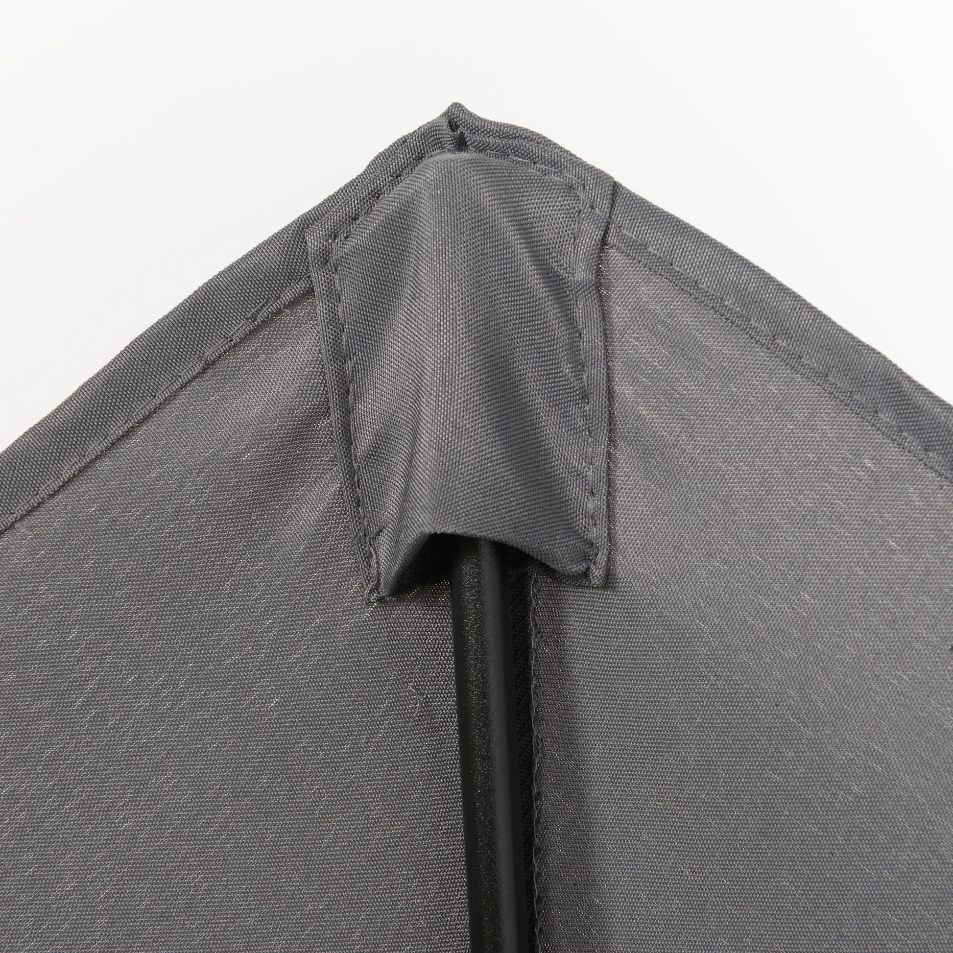 Outsunny Sombrilla De Terraza Exterior Ø2x2 M Con Techo Ventilado Gris Oscuro_3