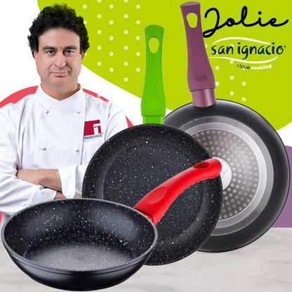 Bateria De Cocina 5 Piezas San Ignacio Cassel De Acero Inoxidable Con Juego De Sartenes (18/22/26 Cm) San Ignacio Jolie En Aluminio Forjado_3