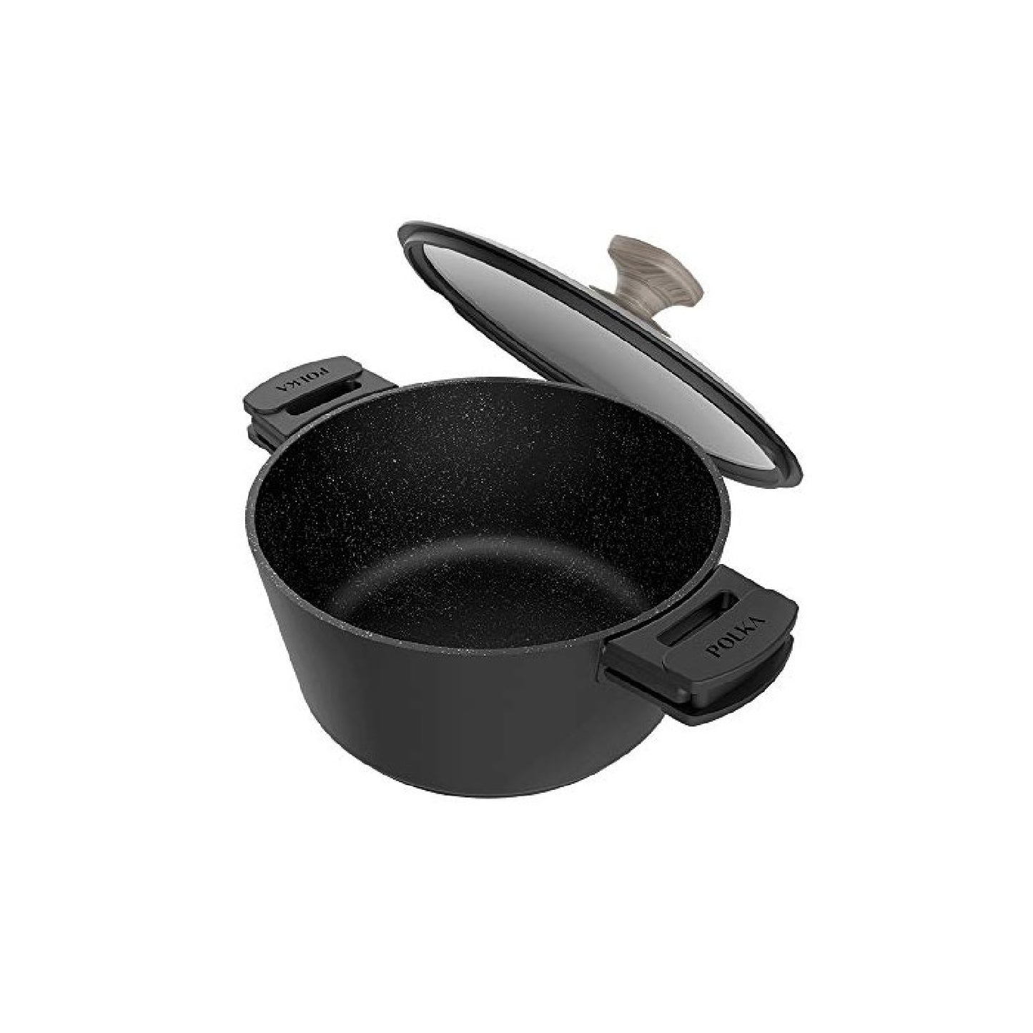 Olla Polka Excellence 24 Pot Force. Diámetro 24 Cm, Aluminio Fundido, Revestimiento Antiadherente, Apta Para Todo Tipo De Cocinas Y Lavavajillas, Fo_0