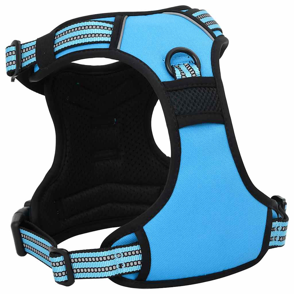 Arnés Para Perros Con Bandas Reflectantes Ajustables Azul Xl_5