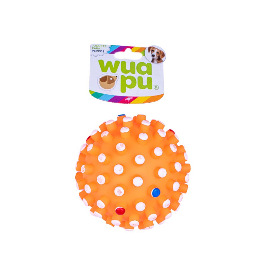3 Pelotas Para Perro Modelo Sputnik De 10cm En Colores Surtidos. Plástico Vinilo Flexible Con Sonido_0