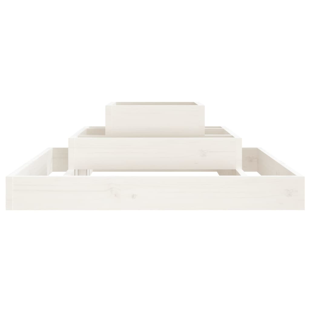 Jardinera De Madera Maciza De Pino Blanco 80x80x27 Cm_4