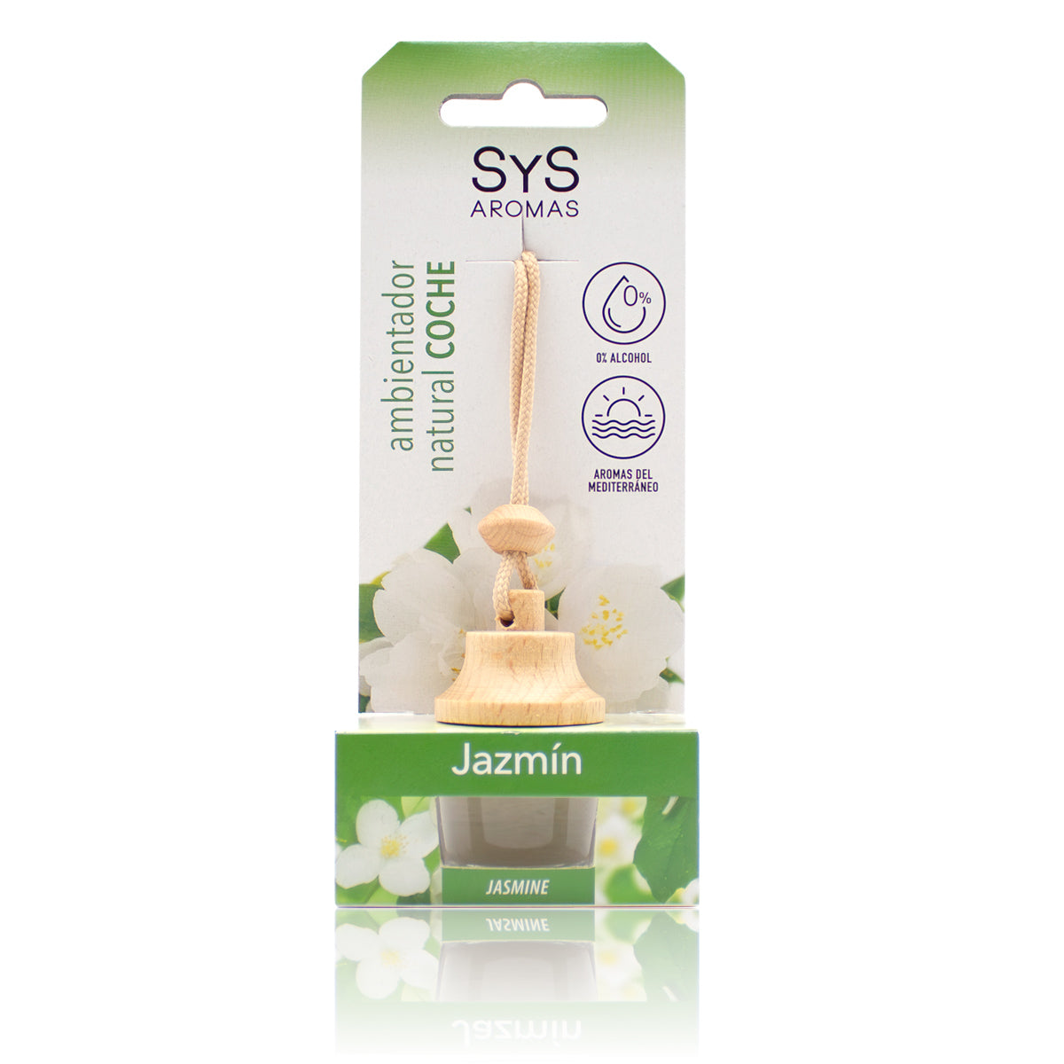 Ambientador Coche Jazmín SYS Aromas Style 7 ml | Aroma Floral y Delicado | Relajante y Elegante_0