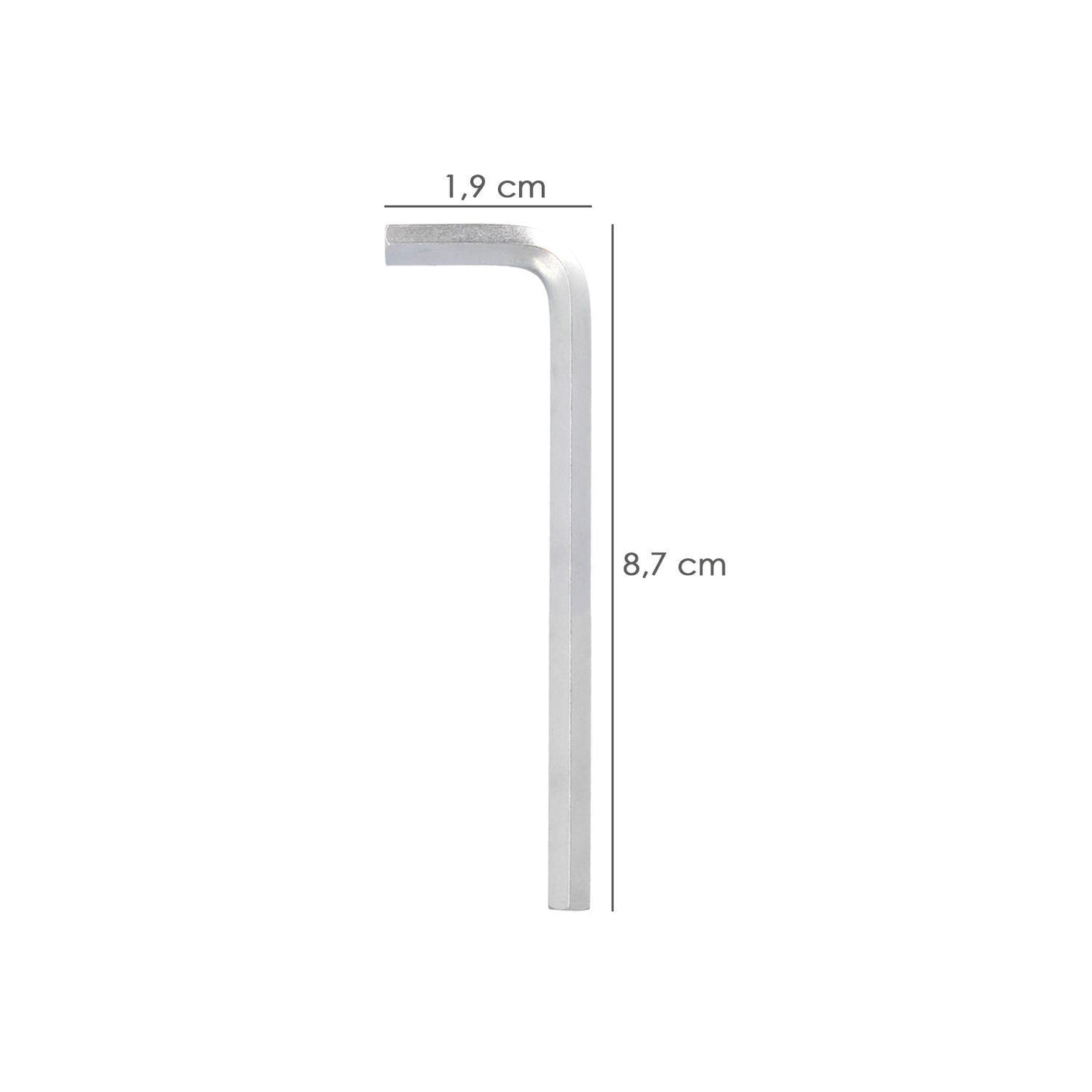 Llave Allen Larga Acero Cromo Vanadio Profesional 2,5 Mm. Llave Hexagonal, Llave Allen Taller Mecanica, Llave Allen Bricolaje