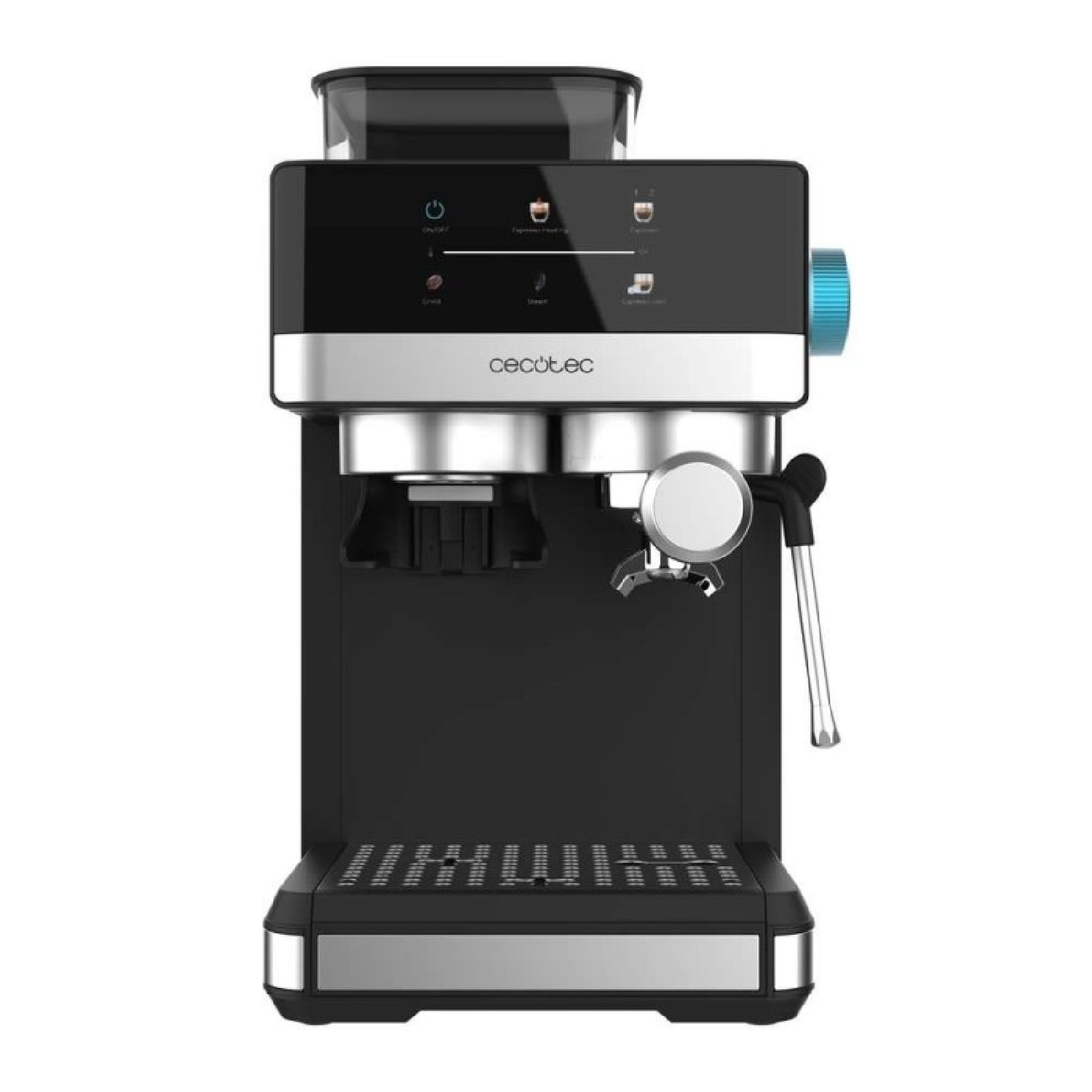 Cecotec Cafeteras Express Power Espresso 20 Grind. 1350w, 20 Bares, Café Con Vapor, 2 Tazas, Pantalla Táctil, Molinillo_1