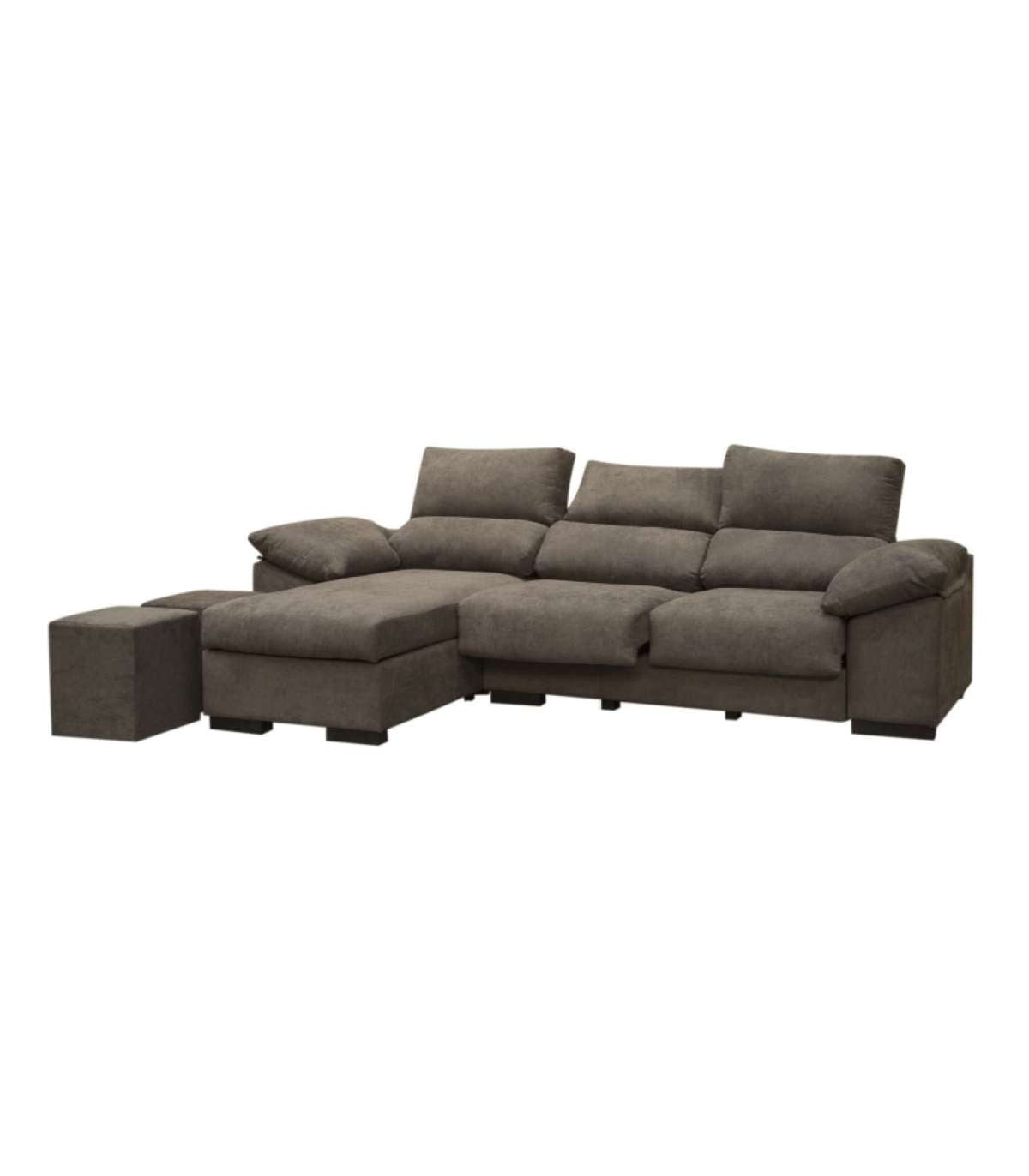 Chaiselongue Reversible Izbor Con Tela Antimanchas Marrón. 295 Cm (ancho) X 155 Cm (fondo) X 100 Cm (alto)._1