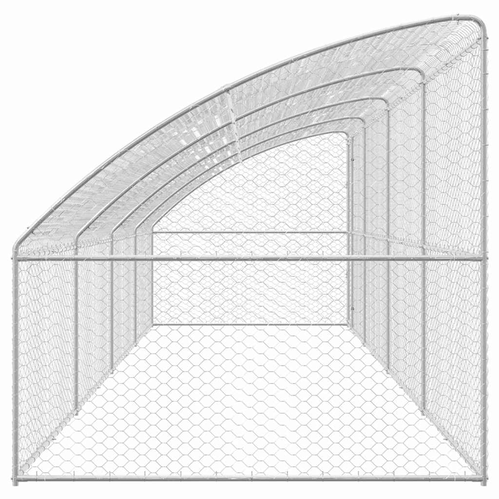 Refugio Para Perros 4 Pcs Plateado 8 X 2 X 2 M_4