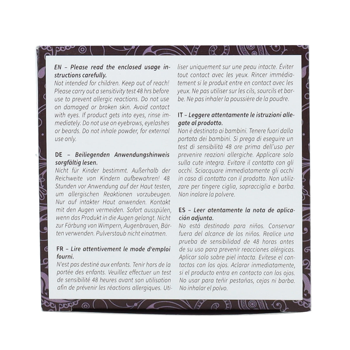 Khadi Tinta Natural Castanho Escuro
