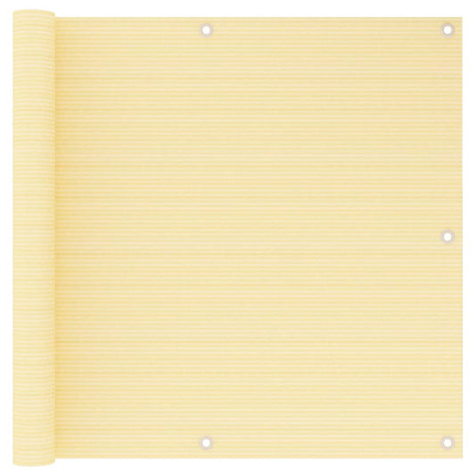 Vidaxl Toldo Para Balcón Hdpe Beige 90x600 Cm_0