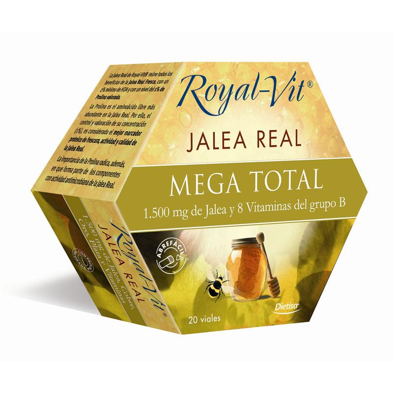 Geleia Real Royal Vit Mega Total 20 ampolas