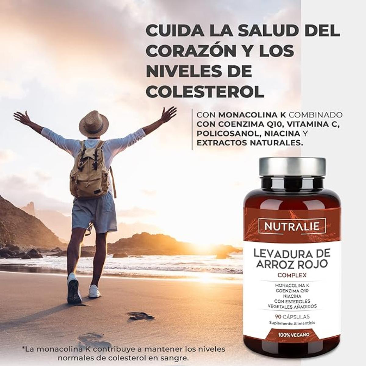Nutralie Arroz Vermelho Fermentado com 2,9mg de Monacolina e Q10 90 Cápsulas
