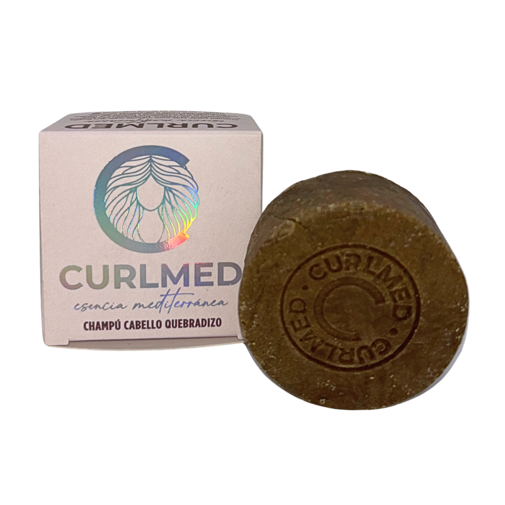 Curlmed Champú Sólido Cabello Quebradizo Té Matcha 80g_0