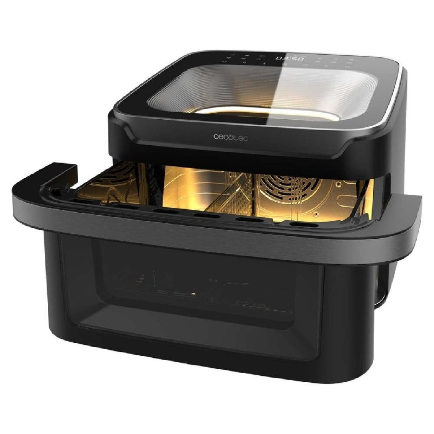 Cecotec Freidora De Aire Sin Aceite - Air Fryer 10l Cecofry Advance 10000 Full Vision. 2200w, Pared Divisoria, 12 Menús_4